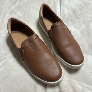 Brown Slip-On Women's Shoes